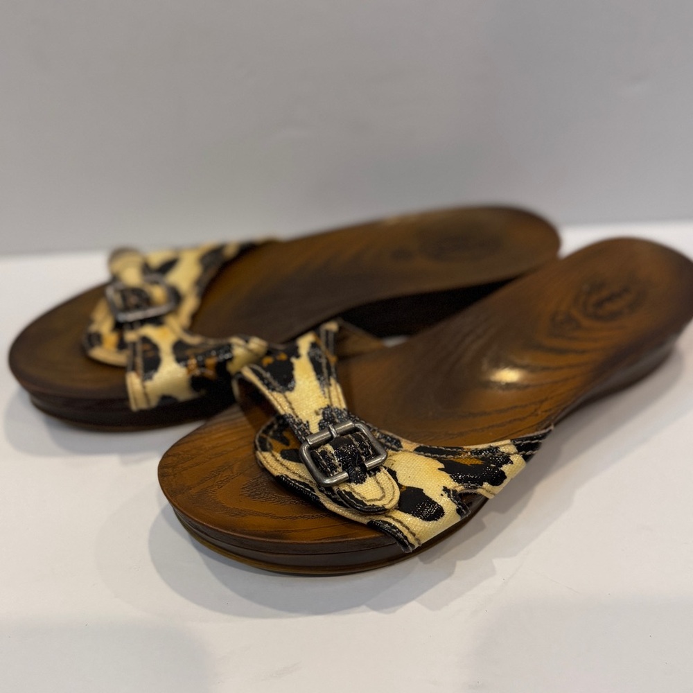 Dr. Scholl's Sandals Slides Clogs Leopard Print